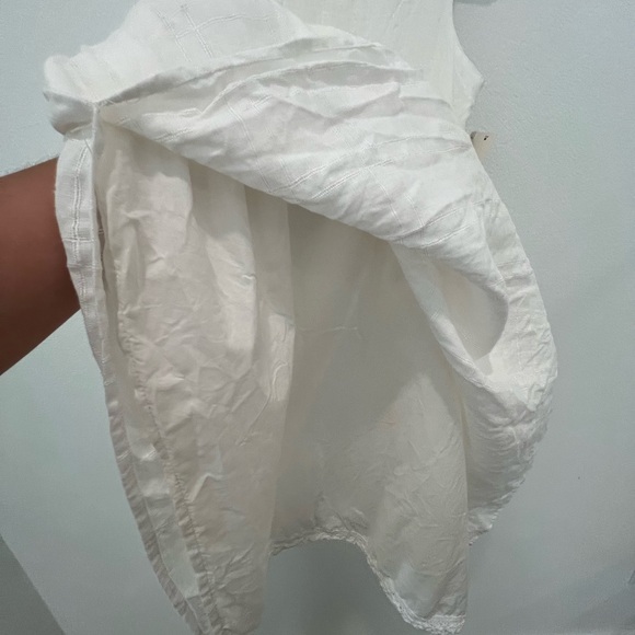 Vintage Liz Clairbone 100% Linen Size 12 Dress Cottage Peasant Modest Minimalist - Picture 7 of 11